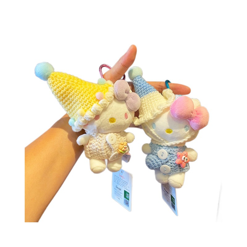 Authentic cute hellokitty small pendant, Kitty Cat bag pendant, cartoon plush toy keychain gift Item Picture