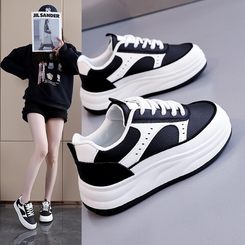 老爹鞋女2026新款爆款春季女鞋百搭厚底轻便休闲小白板鞋女HB1201