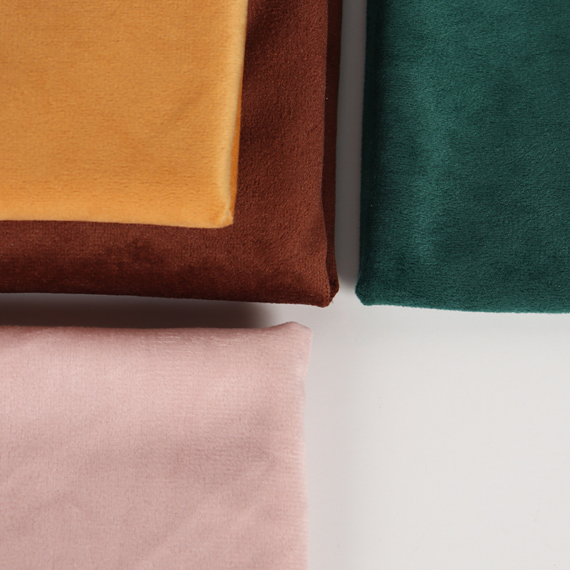 Dutch velvet fabric warp knitted short plush flat velvet fabric, velvet sofa fabric, pillow fabric, custom-made velvet fabric Item Picture