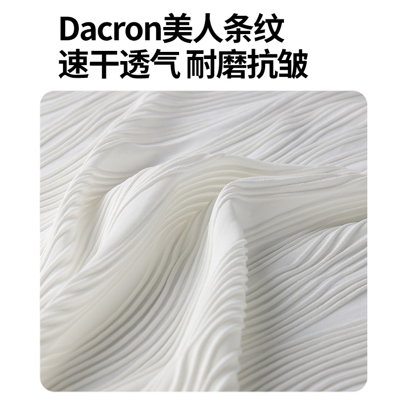 Ice Silk short-sleeved T-shirt for men, a thin and trendy summer style, quick-drying loose half-sleeved solid color casual couple round-neck base layer details Picture