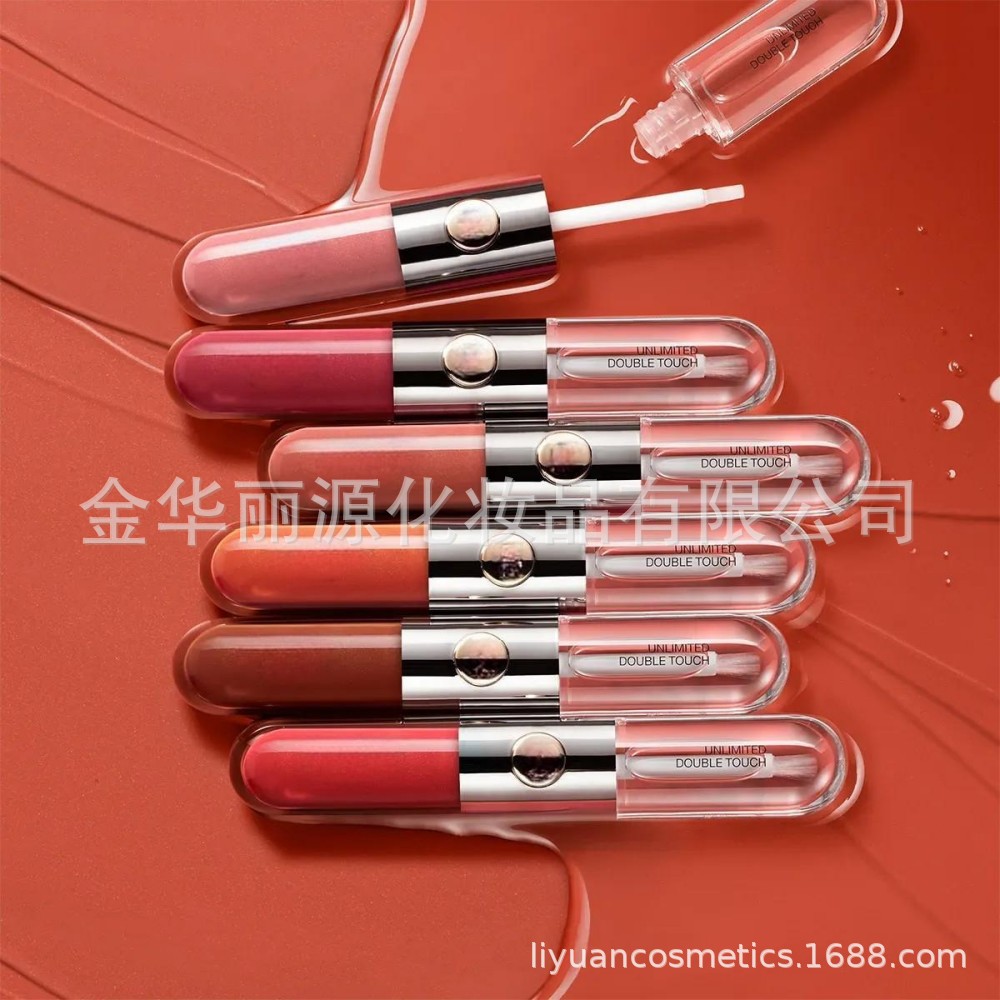 Latest bestseller NEWEST same style Italian KK double head LIP GLOSS 103 lip oil 159 liquid lipstick Nude mirror Water Light Lip gloss Lip gloss Lip gloss Lip gloss Lip gloss lipstick Specification image