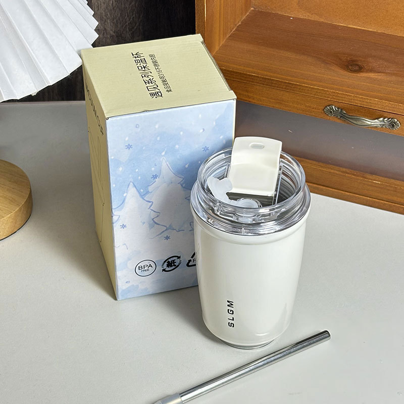 A high level of appearance meets a 316 stainless steel insulated cup, an Instagram minimalist and trendy straw cup, which is cute and niche for casual use in the office Specification image