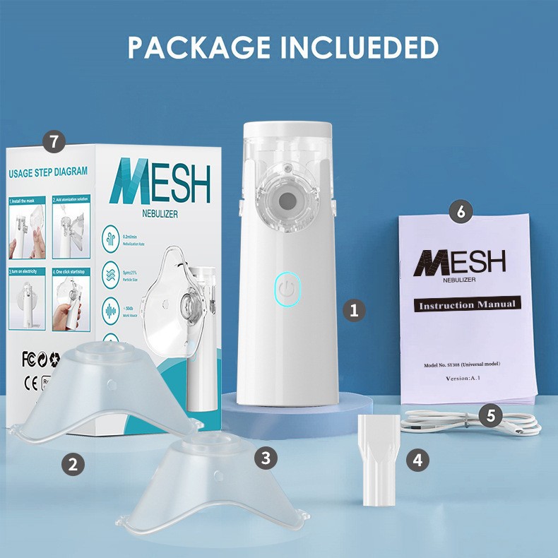 Cross-border exclusive SY308 medical-grade handheld nebulizer, English packaging, suitable for both adults and children Application Scenario