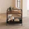 A small trolley beside the sofa, a movable storage rack, a living room coffee table, a snack storage area, a small apartment coffee table, a dining cart, and a corner table details Picture
