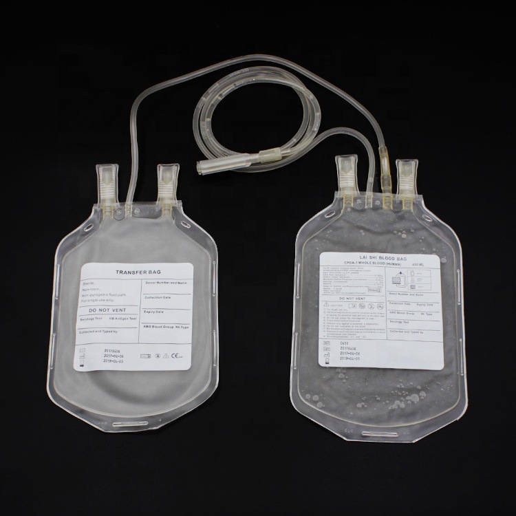 Cross-border exclusive disposable double blood transfusion bags 250/350/450ml medical sterilized blood transfer blood transfusion bags Application Scenario