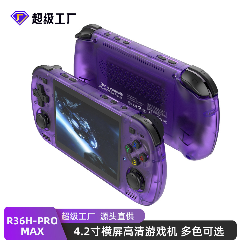 The new R36HProMax open-source handheld game console is a portable, retro and nostalgic arcade cross-border handheld game console that supports Wifi Item Picture