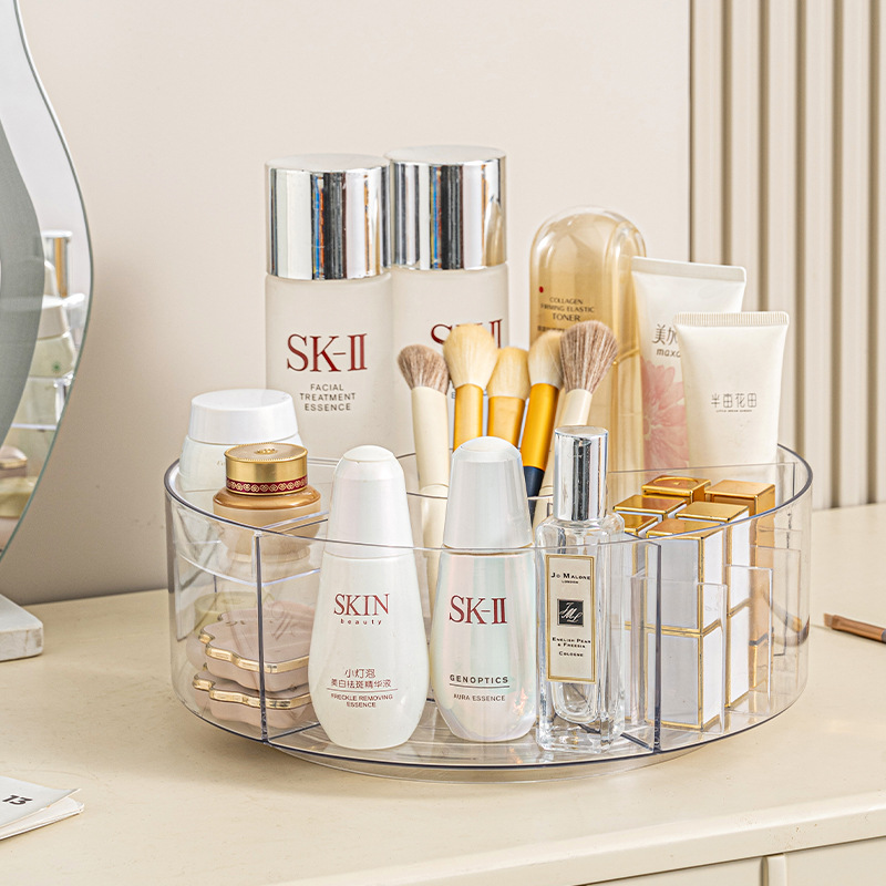 The cosmetic storage box is rotatable and exudes a high-end, light luxury feel. It is a desktop cosmetic box for storage, a dressing table, and a skin care product rack The cosmetic storage box is rotatable and exudes a high-end, light luxury feel. It is a desktop cosmetic box for storage, a dressing table, and a skin care product rack