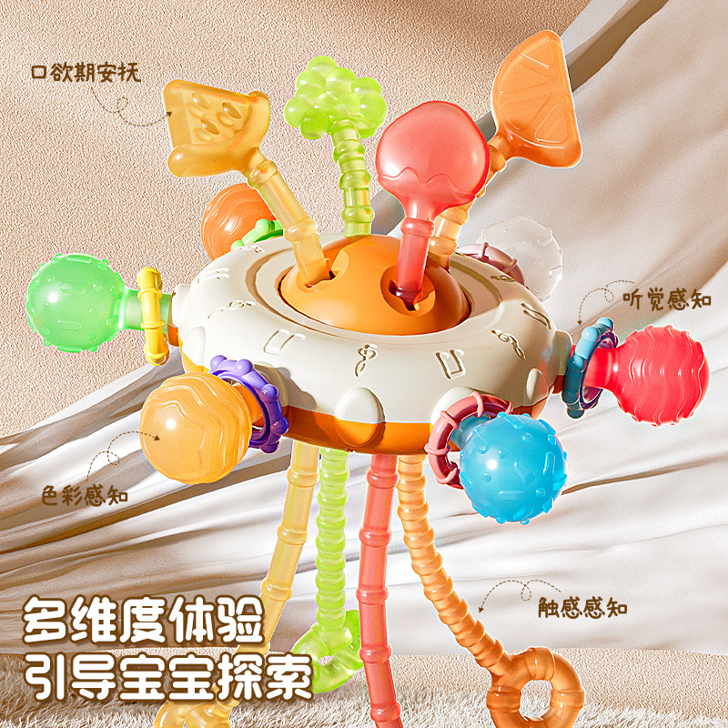 跨境婴儿玩具抽抽乐手指抓握精细训练6个月宝宝玩具1岁儿童拉拉乐产品图
