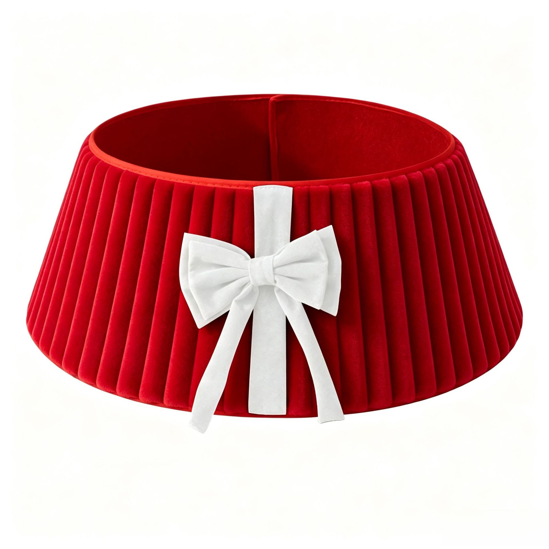 Christmas decorations: Christmas tree dress with bow Christmas hat flower ring pendant details Picture