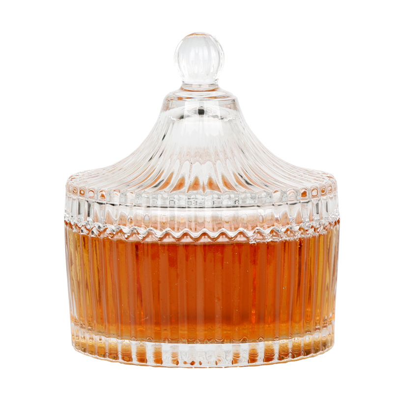 Wholesale of European-style creative green apple TG1060 glass small diamond sugar VAT, small Mongolian candy cup and crystal VAT ornaments Item Picture