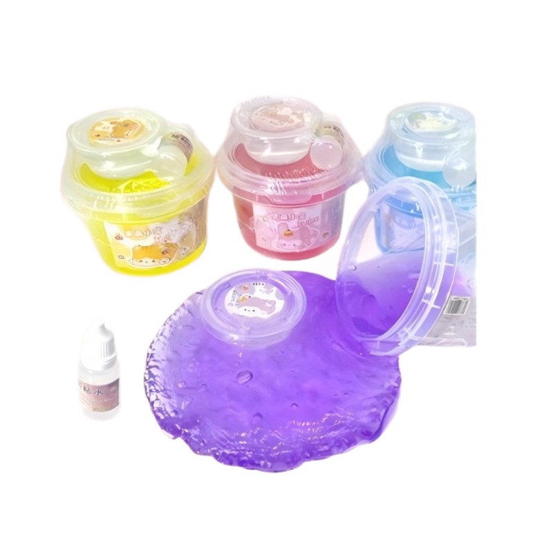 新款便宜爆炸果汁解压泥网红高颜值解压玩具泥便宜批发起泡胶厚实白底实物图