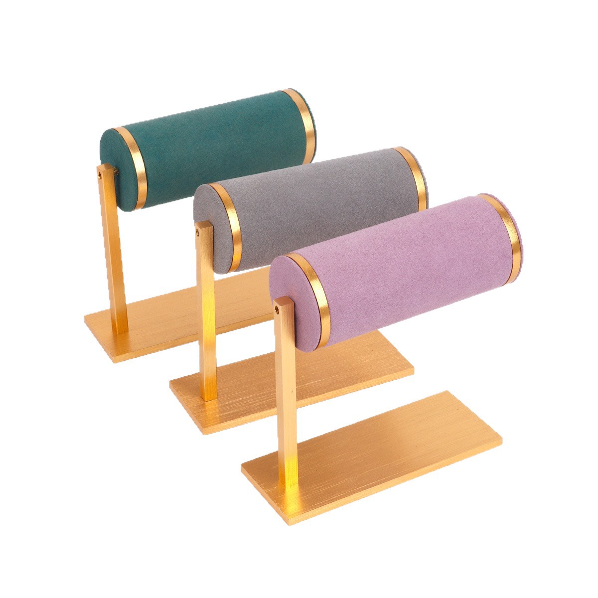 High-quality watch metal display stand, girls' bracelets and bangles, velvet jewelry stand, live-streaming accessories display props Item Picture