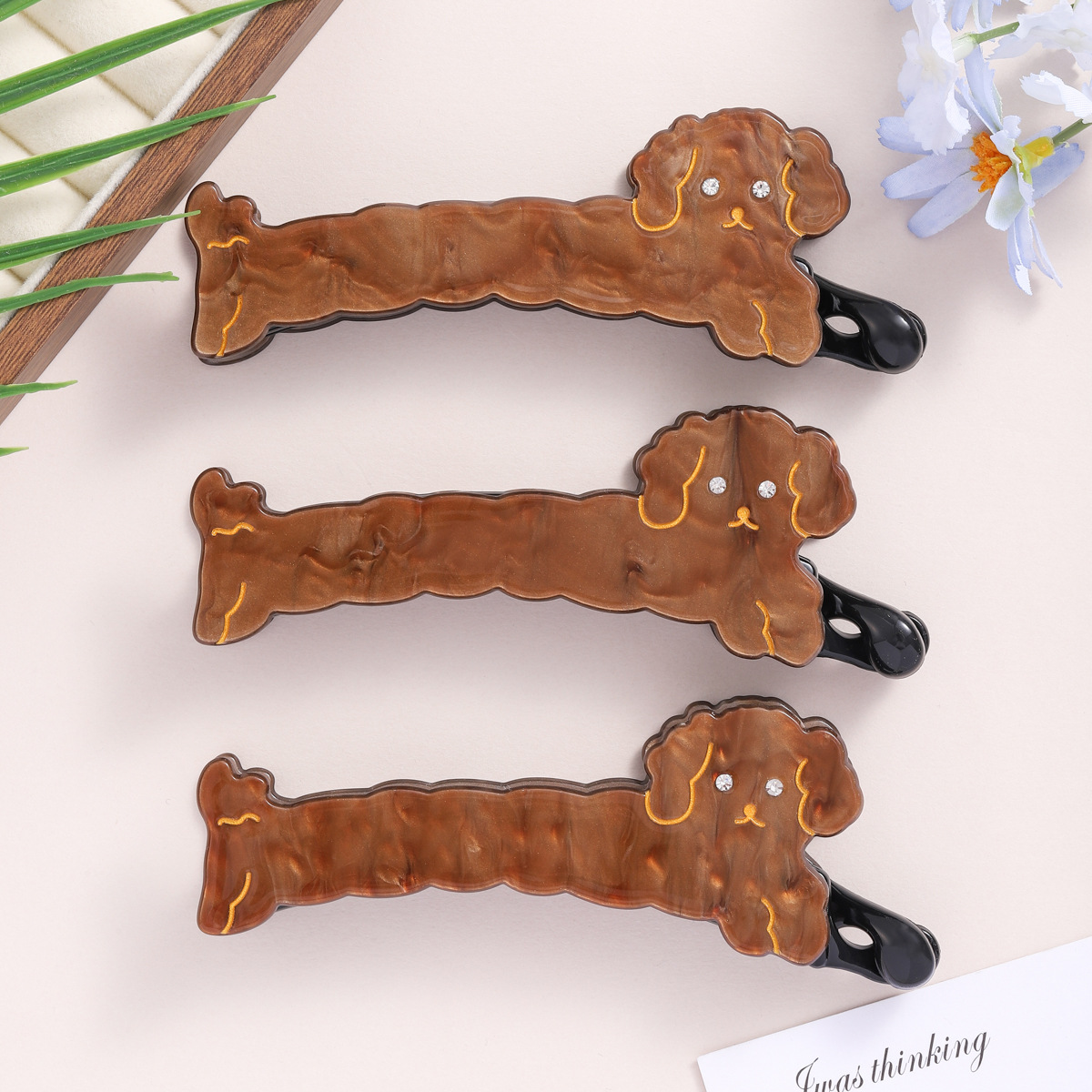 发夹/发饰/发卡/抓夹/亚克力儿童发夹细节图