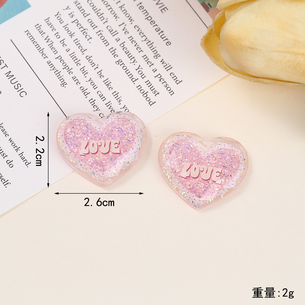 Glitter bow, little rabbit, epoxy resin AB glue accessories, diy cream glue jewelry accessories, children's hair tie, patch decorative materials, jewelry accessories, handmade Specification image