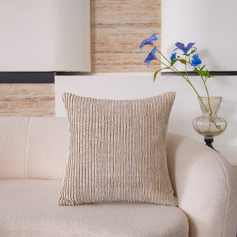 Amazon cross-border solid color simple corduroy pillowcase, living room sofa cushion cover, model room decorative pillow cover Application Scenario