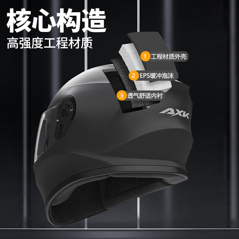 Export-oriented electric motorcycle helmet, suitable for men's all-season riding motorcycles and women's electric bikes, warm winter safety helmet Specification image