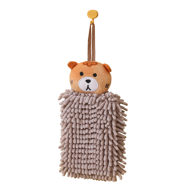 Cartoon Beerus Chenier hand towel hanging cute animal hand towel, home children's kitchen hand towel Item Picture