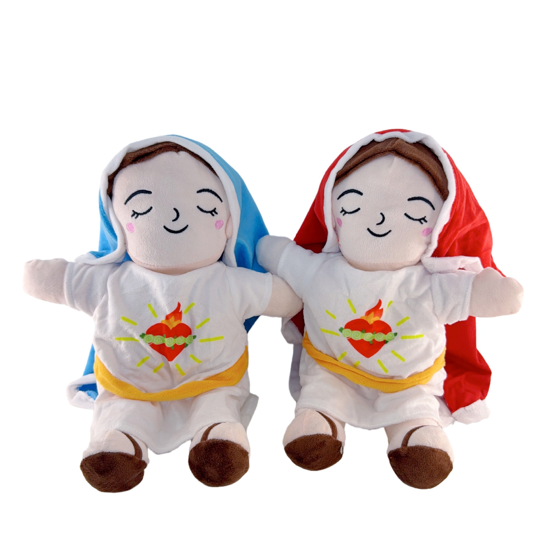 New cross-border breathing soothing electric plush doll, sound and light soothing doll, lulling tool, early education music toy Application Scenario