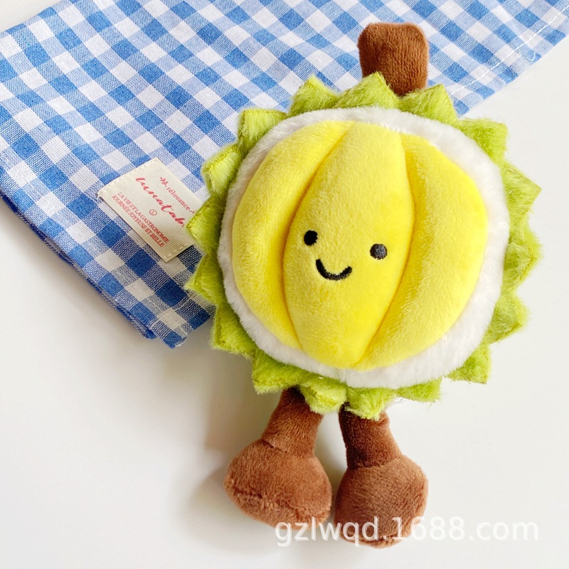 Authentic Cat Mountain King plush toy bag pendant, durian fruit cultural and creative pendant, claw doll, wedding doll Specification image