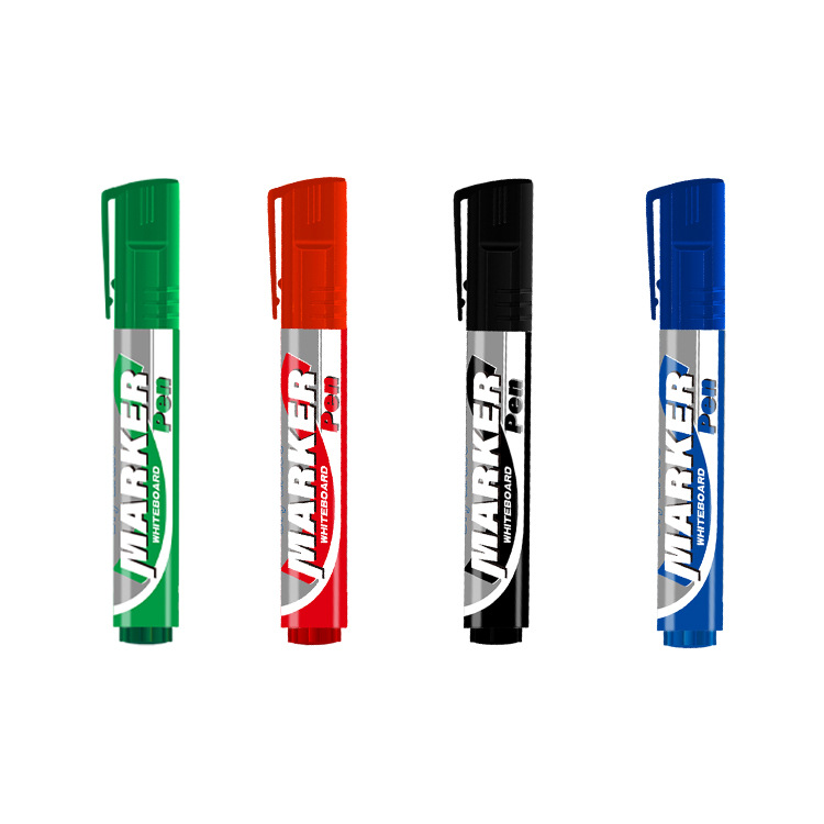 Yalong Cross-border Student Wholesale large-capacity marker pens, school office supplies, 4-color whiteboard pens details Picture