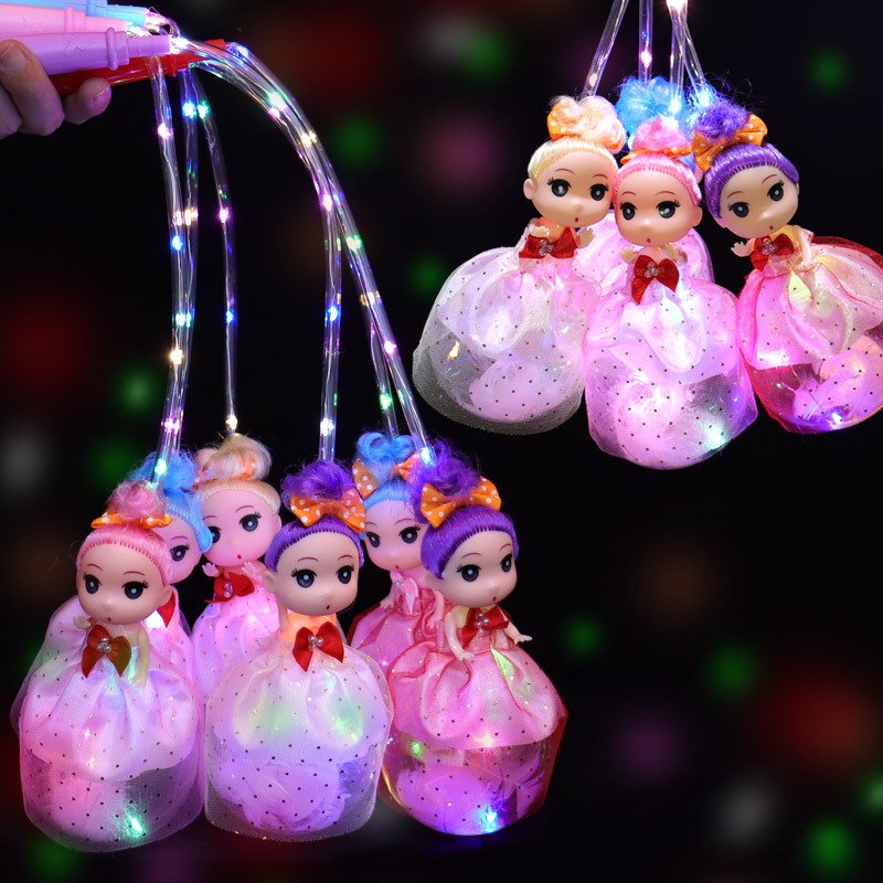 Popular hand-held lanterns, children's bouncy balls, glowing hot balloons, starry sky balls, doll toys and gifts Application Scenario