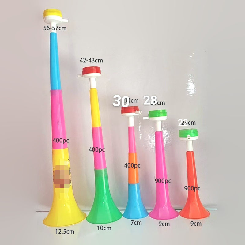 Three-section telescopic horn, sports meeting fan cheering prop, wuuu la la, World Cup prop, children's toy Specification image