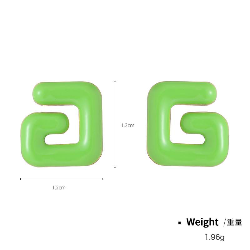 饰品/耳环/耳饰/米珠耳环/耳夹白底实物图