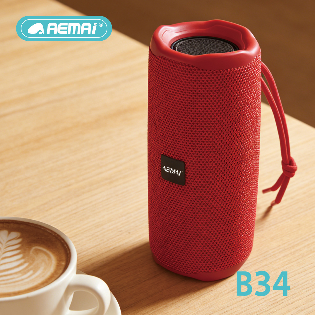 AEMAi's cross-border best-selling B34 Bluetooth speaker, portable hand-held subwoofer, card-inserting USB flash drive, car money collection speaker Application Scenario