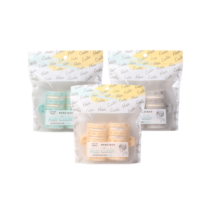 LMLTOP下游爆款刘海定型卷发筒螺旋蓬松卷发器自粘卷发夹C269白底实物图