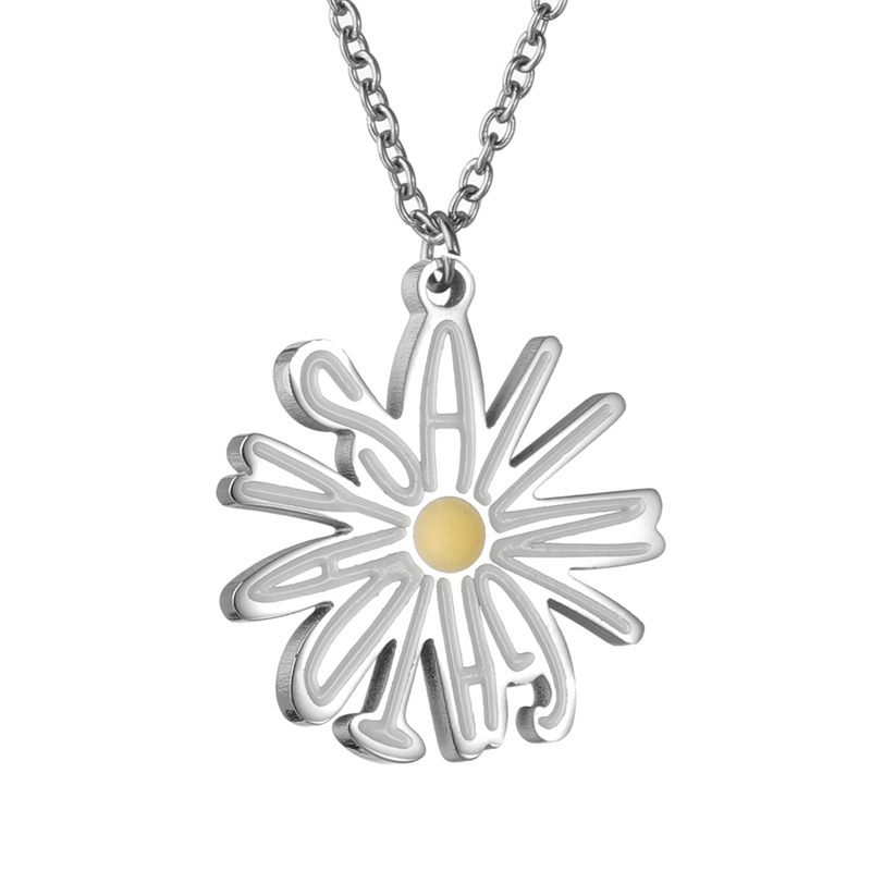 European and American long, versatile and trendy brand titanium steel necklace for women, sweater chain, pendant, chain, hip-hop pendant, Instagram influencer Item Picture