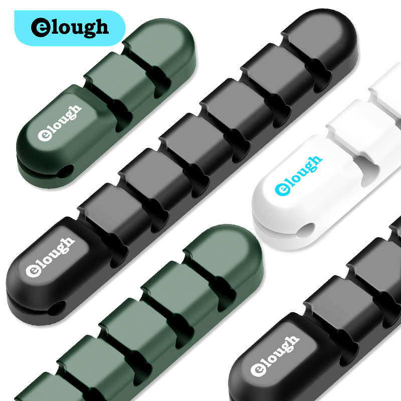 Elough desktop storage: Cable holder, charging cable holder, data cable clip, cable winder, hub, cable manager