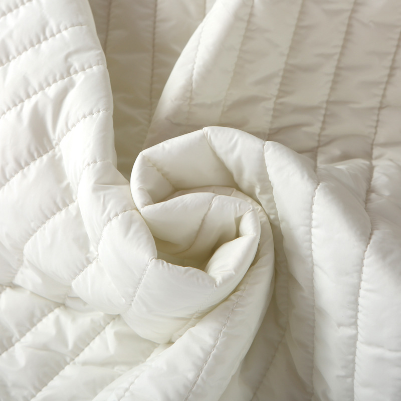 RPET再生300T涤塔夫绗棉绗绣面料高档羽绒服棉服防水防风滑雪服布