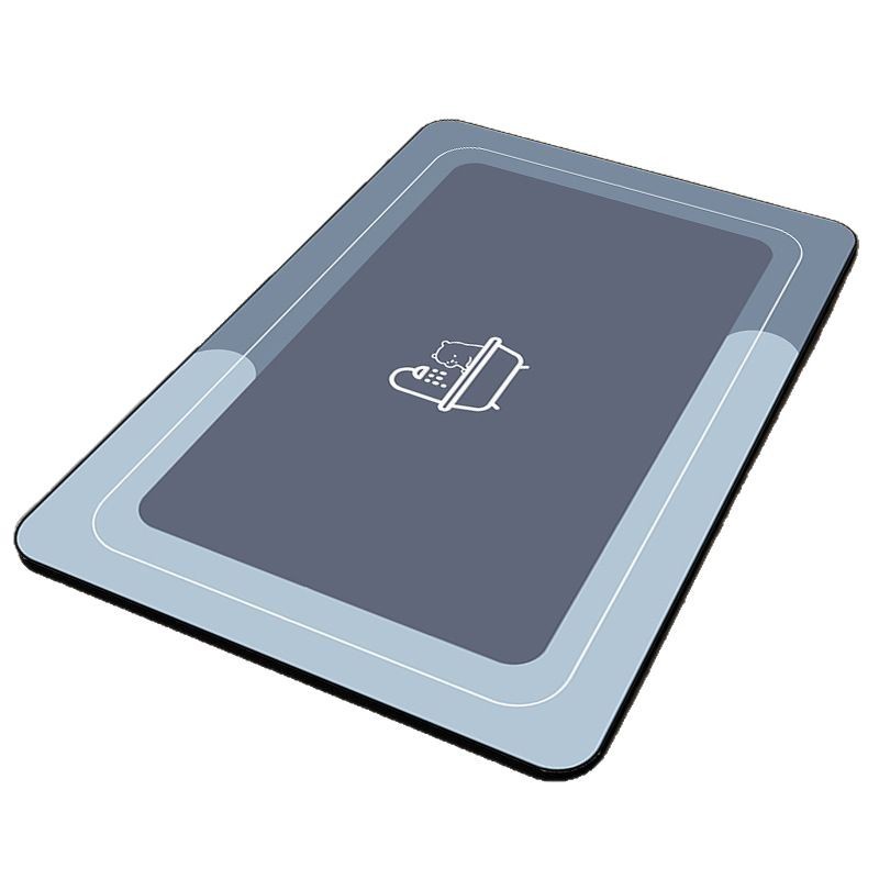 Modern and simple diatom mud floor MATS, household water-absorbing, quick-drying and dirt-resistant floor MATS, anti-slip and wear-resistant floor MATS at the bathroom door Item Picture