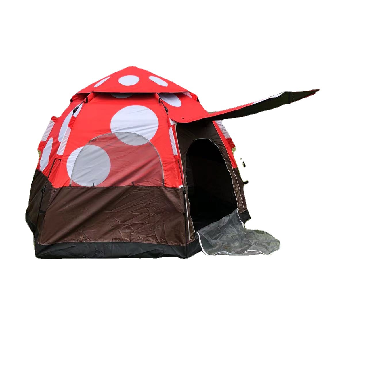 Outdoor mushroom house, hexagonal tent, canopy, sun umbrella, camping, portable folding quick-opening rainproof automatic tent Item Picture