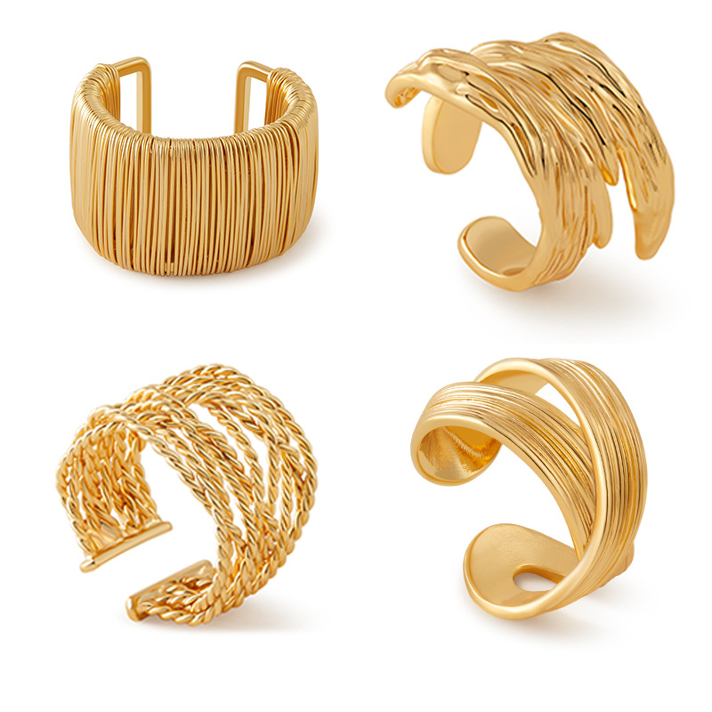 戒指/银戒指女个性/儿童戒指/中古拉丝戒指饰品/银戒指白底实物图