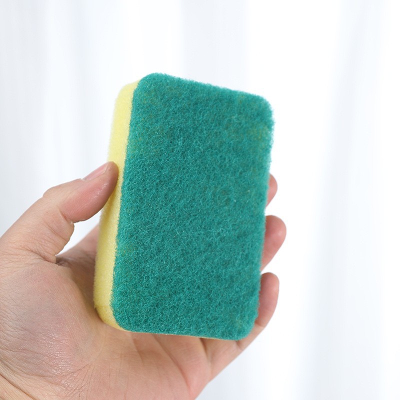 5-piece dishwashing sponge, scouring pad, square double-sided decontamination sponge, scrub, pot and dish high-density sponge block Application Scenario