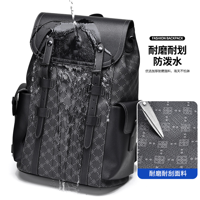 The 2025 new backpack is a versatile, casual and stylish business computer bag. It is a high-end backpack for men on business trips and travels details Picture