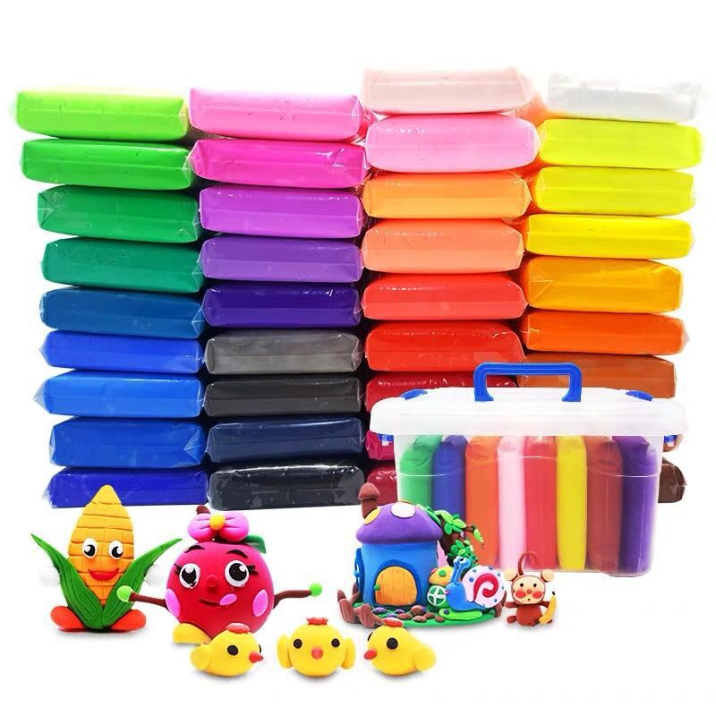 Factory wholesale ultra-light clay sets of 24 and 36 colors ultra-light clay children's diy educational toys space colored clay Item Picture