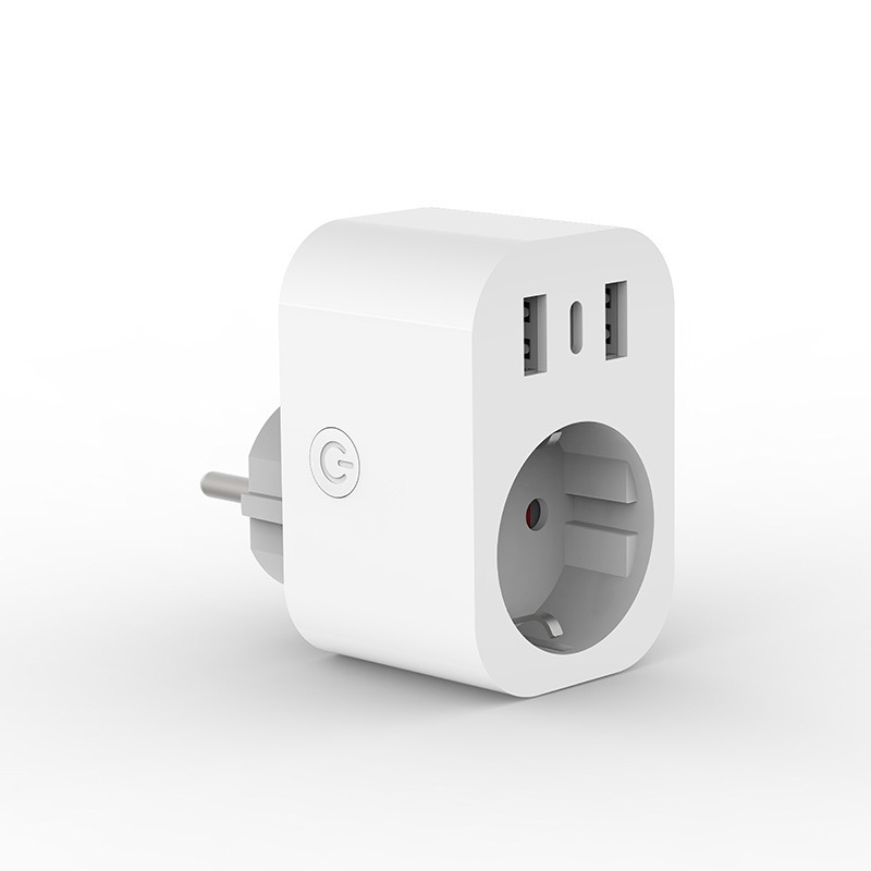 Doodle smart wifi socket eu/uk/us tuya smart socket con puerto typc puerto de carga USB Specification image