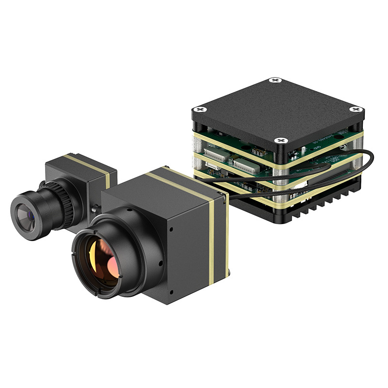 AI制导目标识别单目热成像秒锁FPV无人机抗干扰模组白底实物图