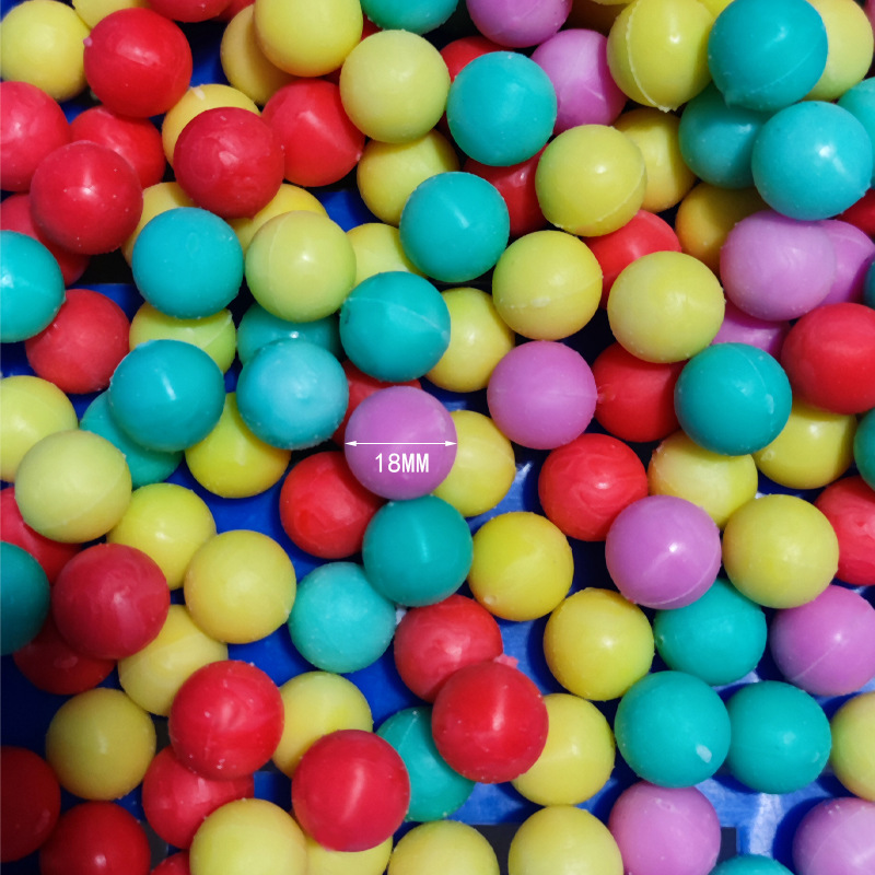 18mm mixed bouncy balls, solid balls, gashapon machine, jumping balls, street stall supply, gifts, children's prizes Specification image