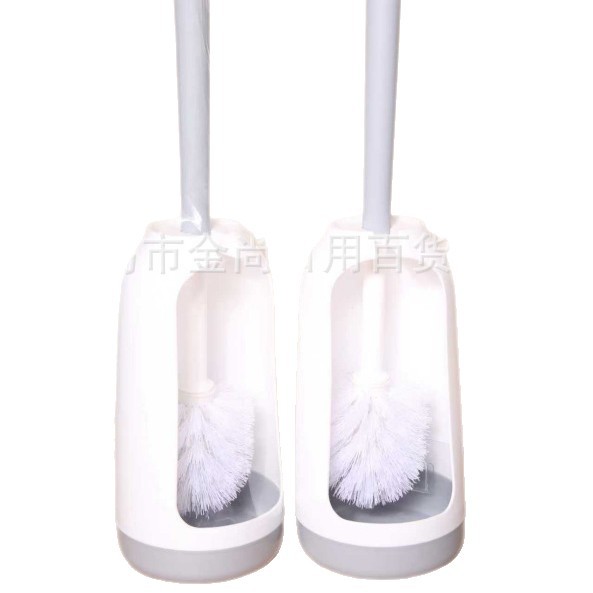 Household toilet cleaning brush, bathroom toilet cleaning brush, no dead corners, long-handled toilet brush set with base Item Picture