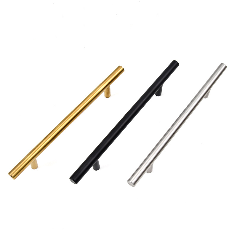 Wholesale of 304 stainless steel 10mm and 12mm cylindrical handles for Nordic cabinet doors, light luxury and simple American door handles Item Picture