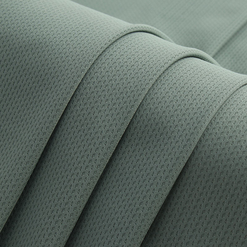 锦氨华夫格面料锦纶速干高弹提花面料休闲T恤商务POLO衫面料产品图