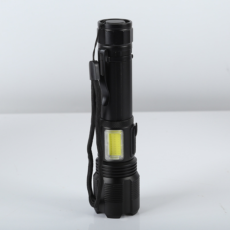 Cross-Border New Pen Clip Battery Level Display Type-C Charging Outdoor Strong Light Zoom Xhp50 Long-Range Usb Portable Flashlight Application Scenario