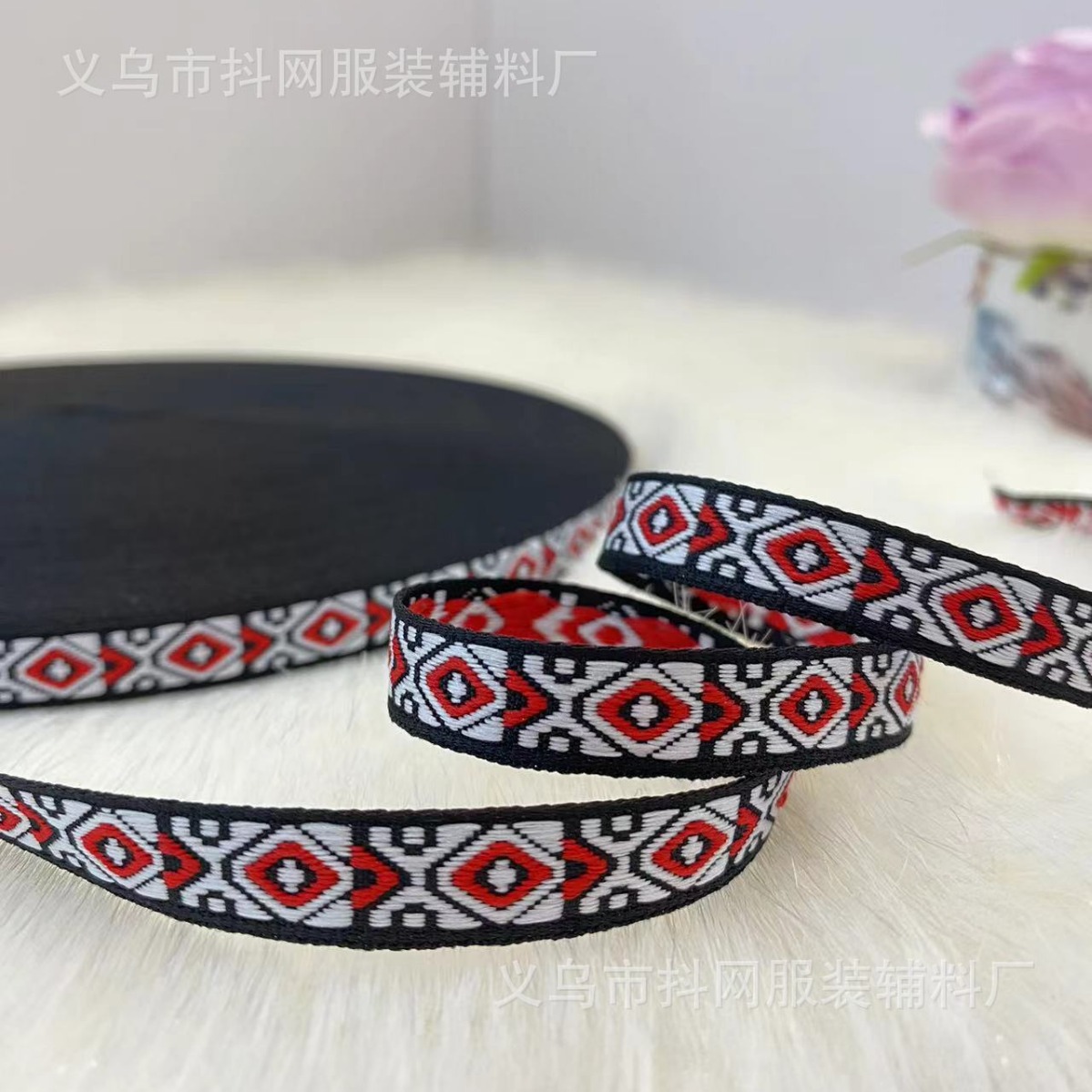 1.0--1.3cm多款式民族风复古提花刺绣织带民族演出服装服饰辅料细节图