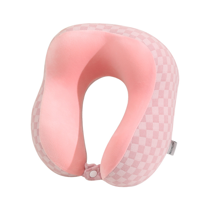 航空枕U型枕记忆棉慢回弹枕头旅行办公午睡颈椎护颈枕德芙格航空白底实物图