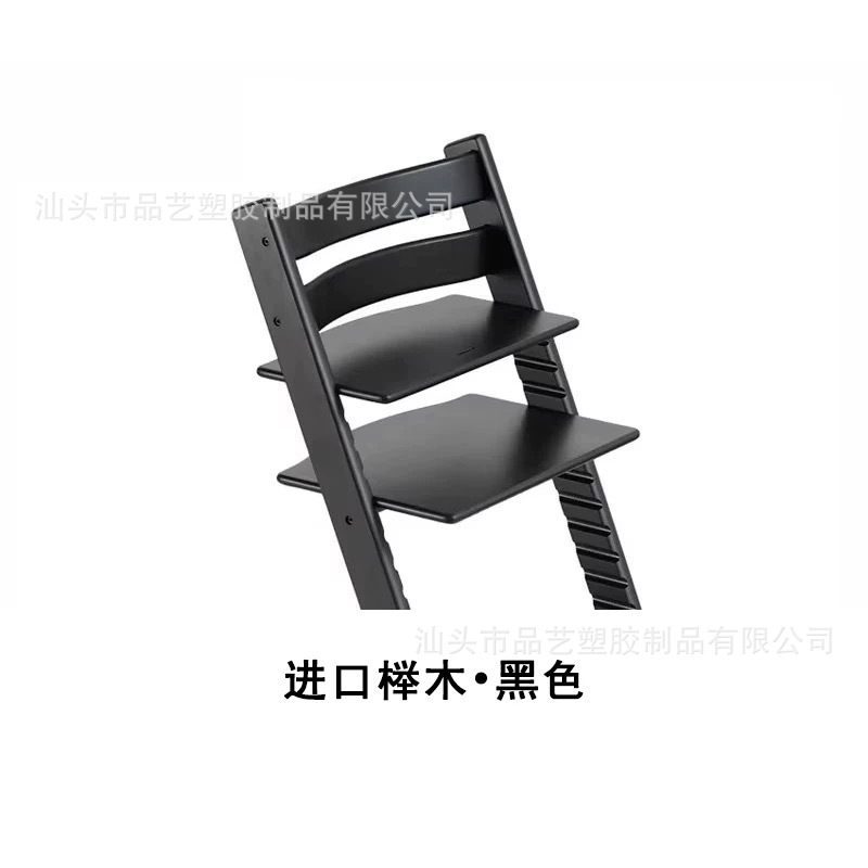 Baby TT high chair, growth chair, China version, popular Nordic baby eating stool, solid wood for infants, multi-functional and adjustable details Picture