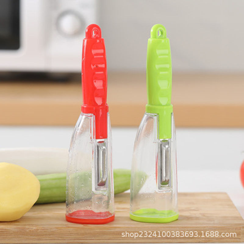 Multi-functional storage type peeler, loofah peeler, household fruit peeler, wholesale peeler details Picture
