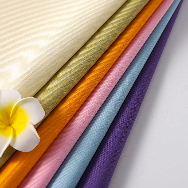 现货批发310色TR西装制服布料jk裙面料春秋无弹哔叽斜纹面料细节图